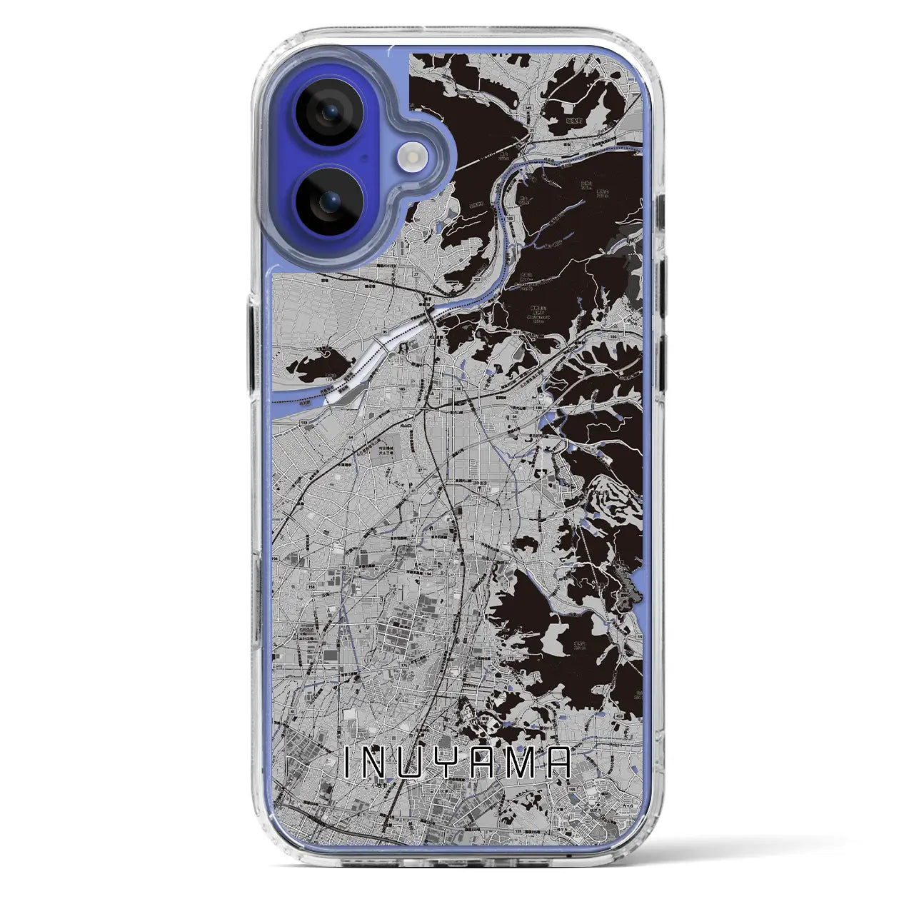 【犬山(愛知県)】地図柄iPhoneケース(MagSafeタイプ)