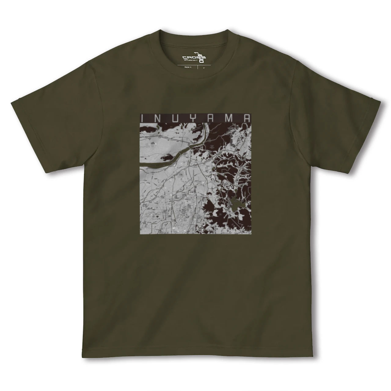 【犬山(愛知県)】地図柄ヘビーウェイトTシャツ