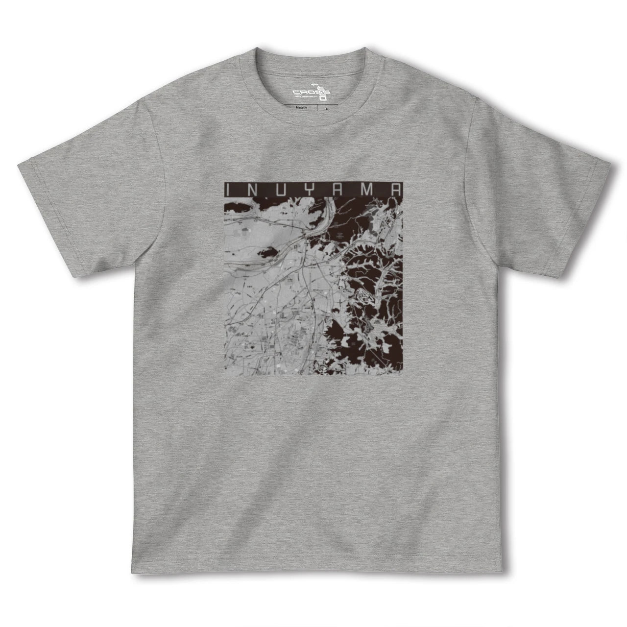 【犬山(愛知県)】地図柄ヘビーウェイトTシャツ