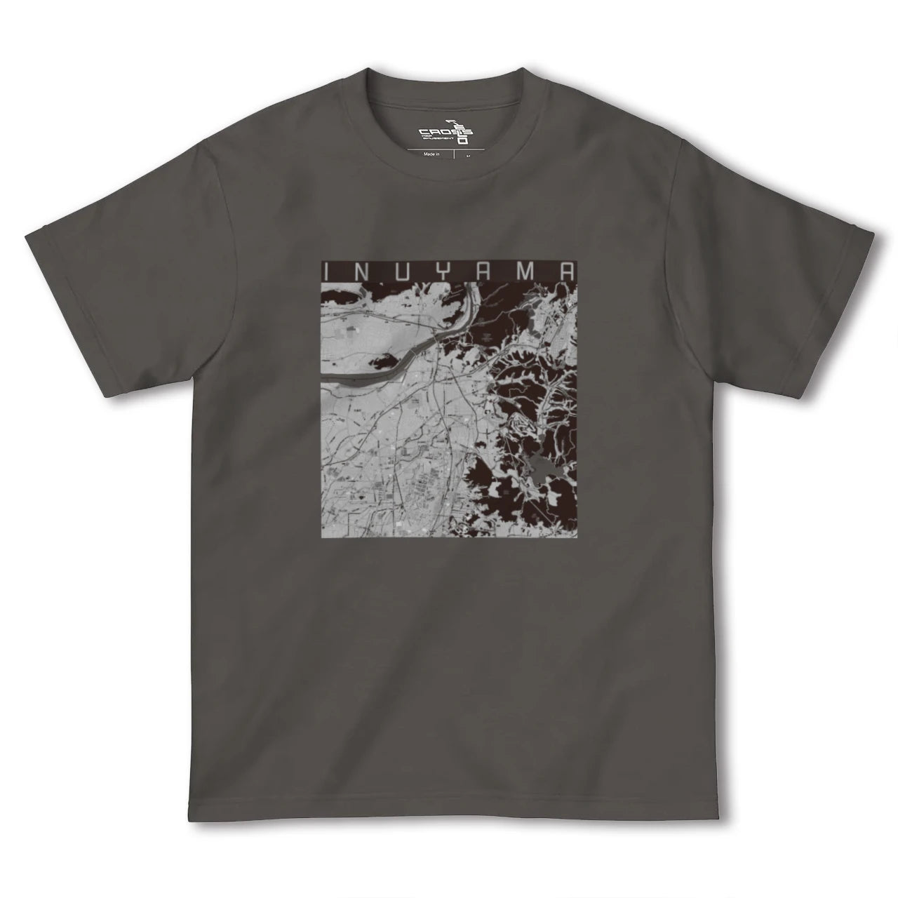 【犬山(愛知県)】地図柄ヘビーウェイトTシャツ