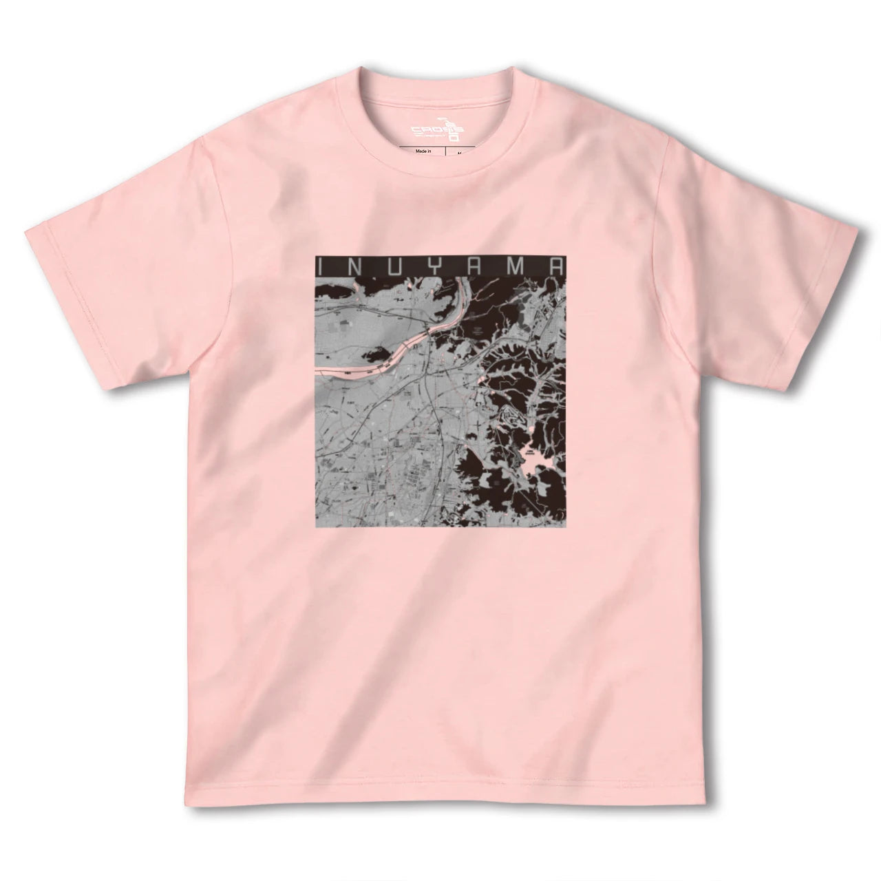 【犬山(愛知県)】地図柄ヘビーウェイトTシャツ
