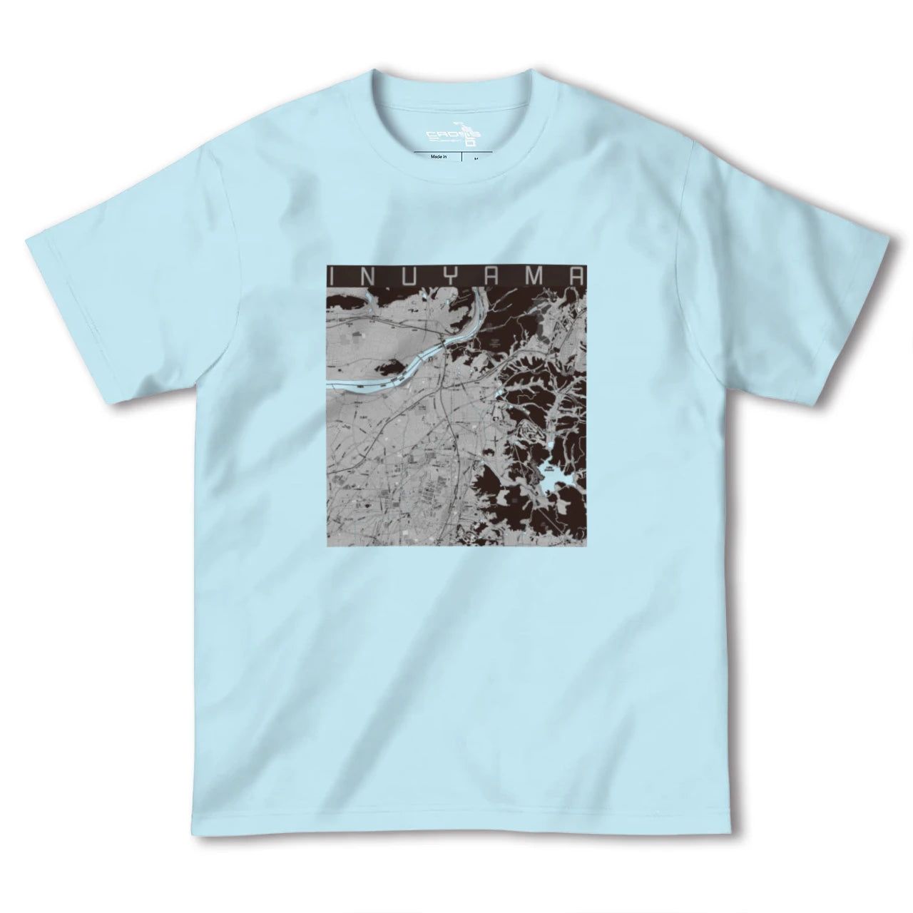 【犬山(愛知県)】地図柄ヘビーウェイトTシャツ