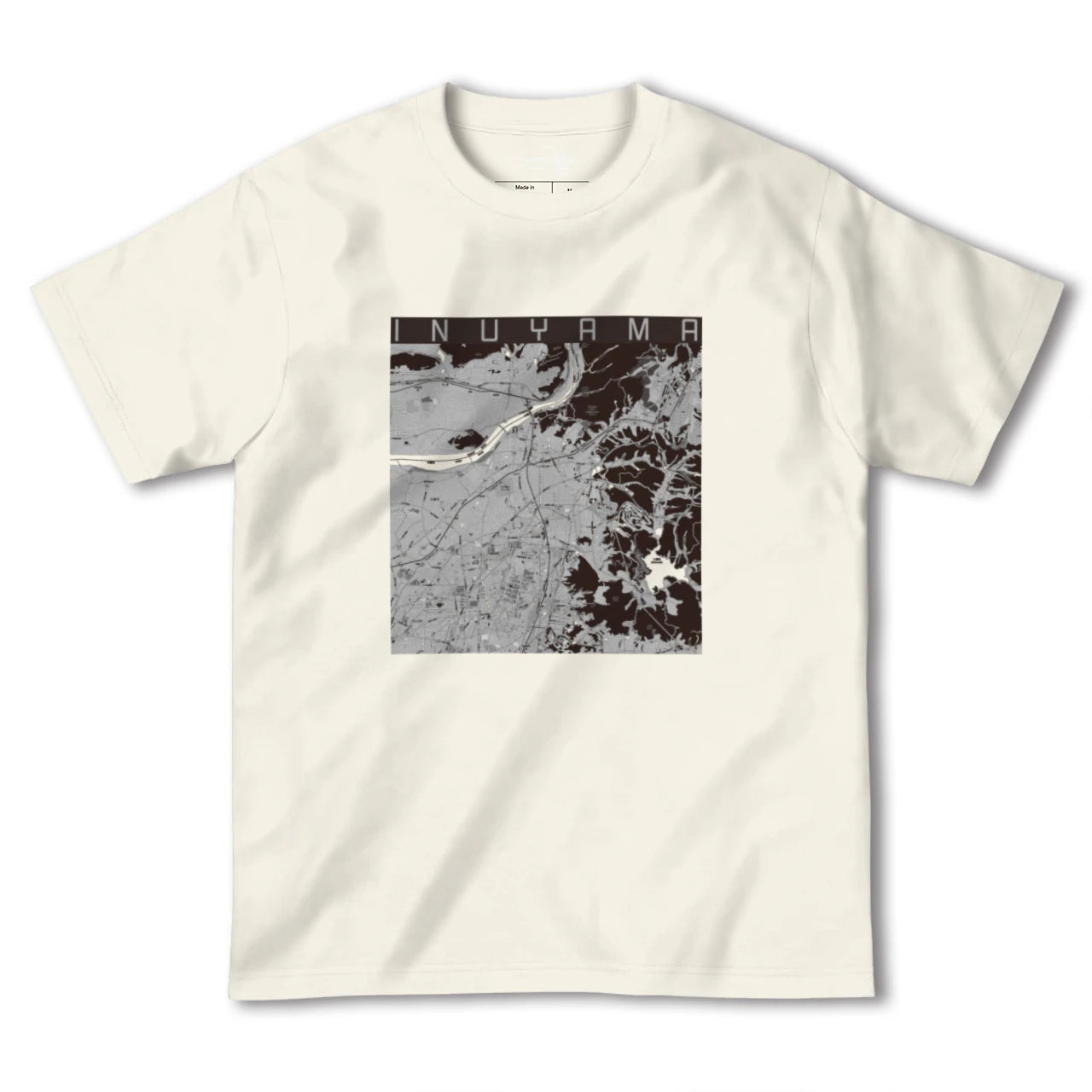 【犬山(愛知県)】地図柄ヘビーウェイトTシャツ