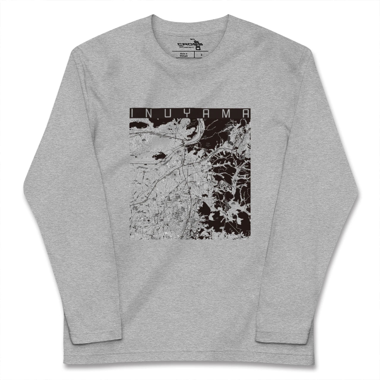 【犬山(愛知県)】地図柄ロングスリーブTシャツ