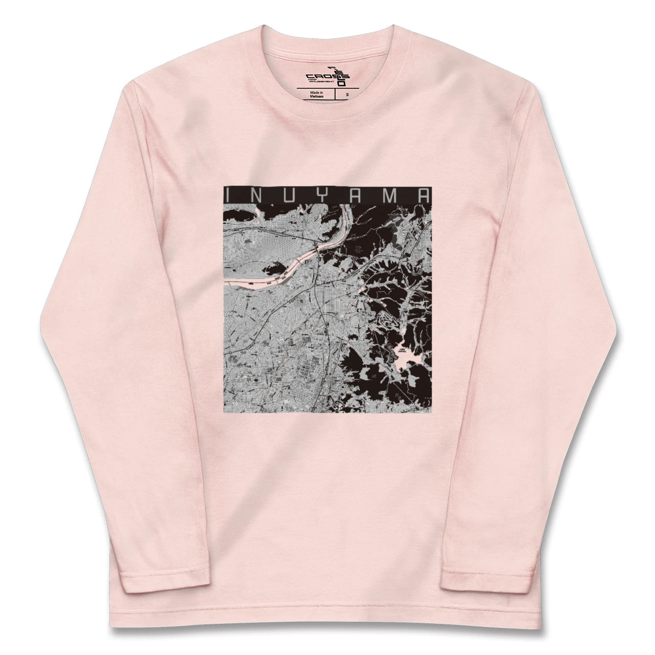 【犬山(愛知県)】地図柄ロングスリーブTシャツ