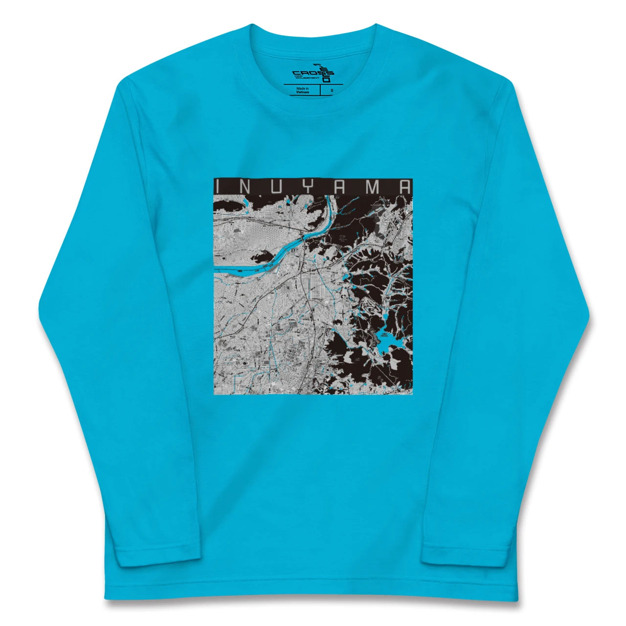 【犬山(愛知県)】地図柄ロングスリーブTシャツ