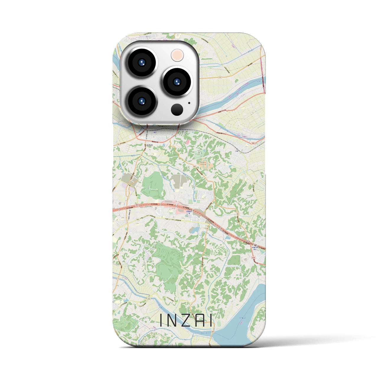【印西(千葉県)】地図柄iPhoneケース(バックカバータイプ)