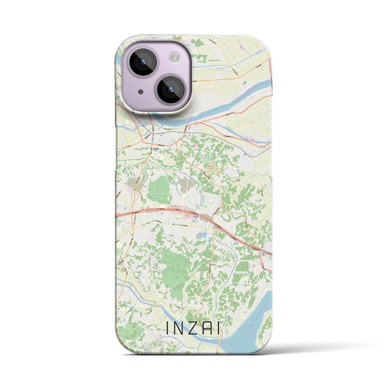 【印西(千葉県)】地図柄iPhoneケース(バックカバータイプ)