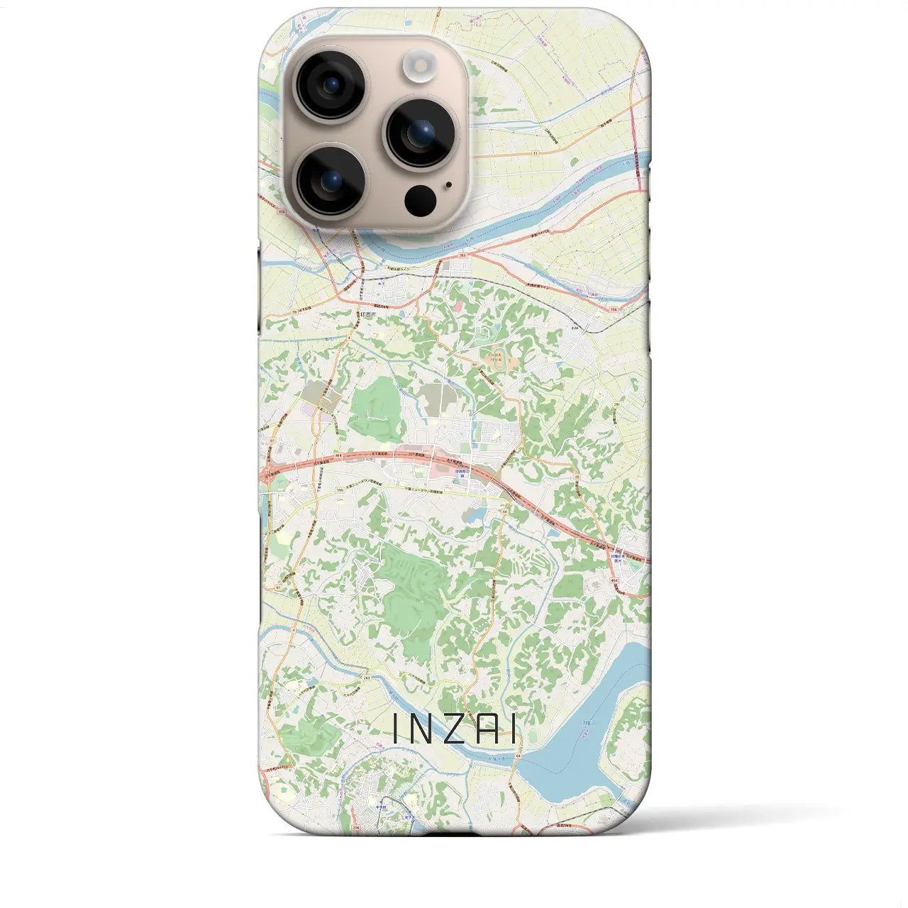 【印西(千葉県)】地図柄iPhoneケース(バックカバータイプ)
