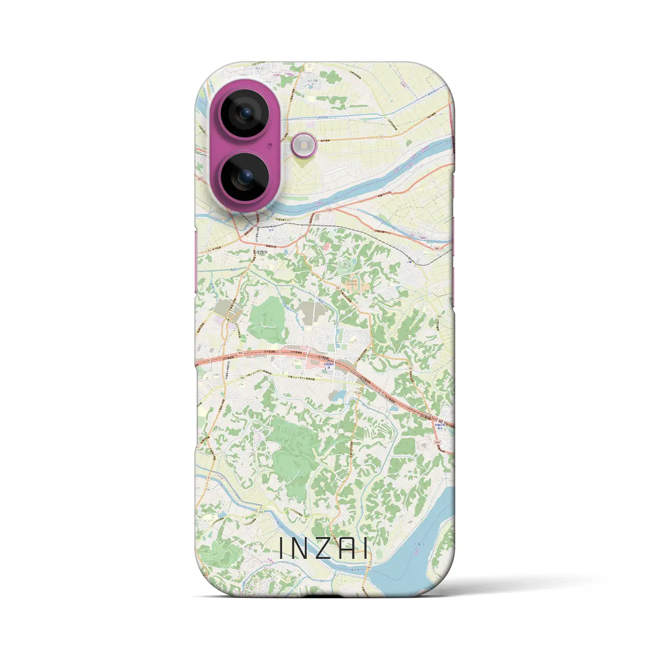 【印西(千葉県)】地図柄iPhoneケース(バックカバータイプ)