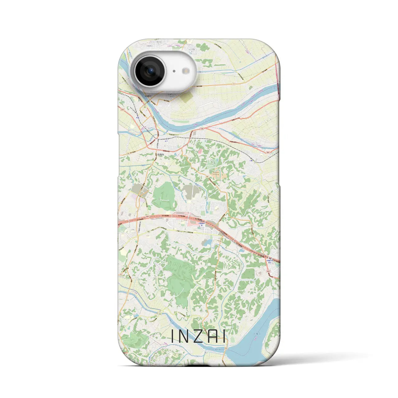 【印西(千葉県)】地図柄iPhoneケース(バックカバータイプ)