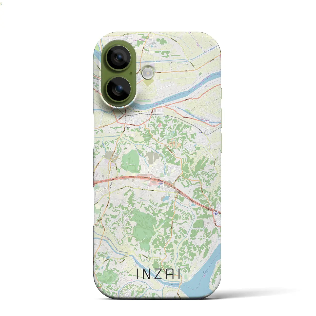 【印西(千葉県)】地図柄iPhoneケース(バックカバータイプ)