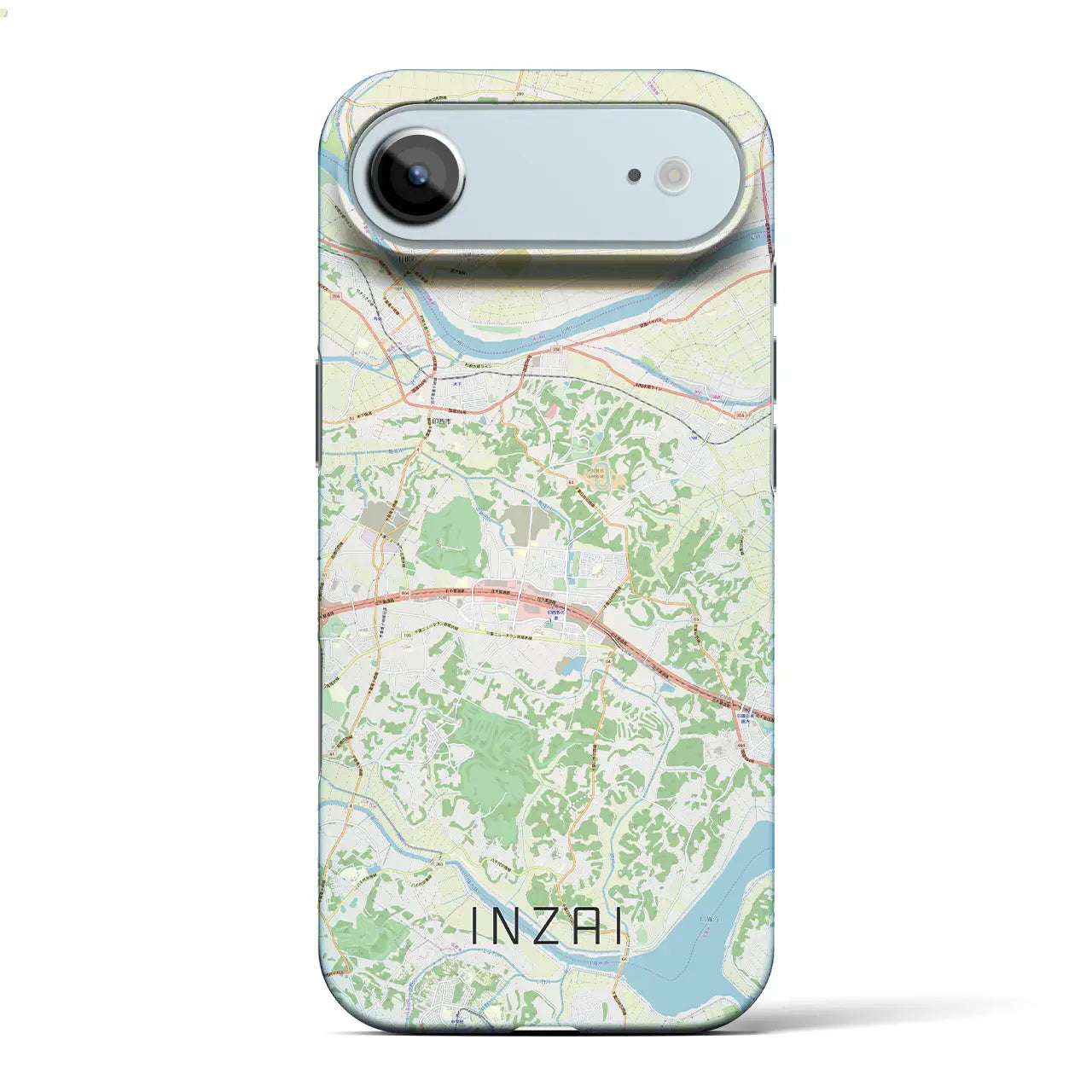 【印西(千葉県)】地図柄iPhoneケース(バックカバータイプ)ナチュラル・iPhone 17 Pro Max 用