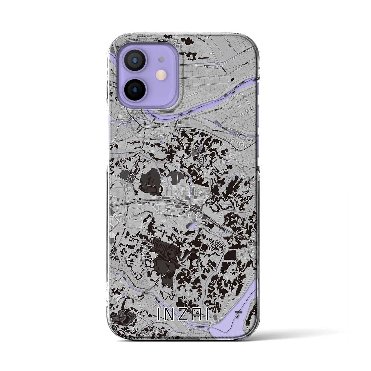 【印西(千葉県)】地図柄iPhoneケース(クリアタイプ)