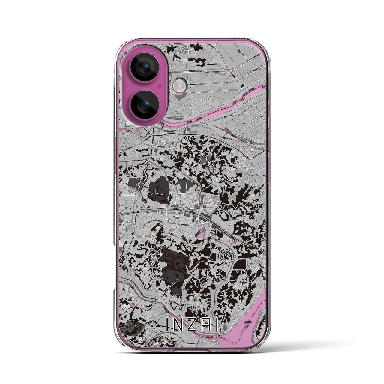 【印西(千葉県)】地図柄iPhoneケース(クリアタイプ)