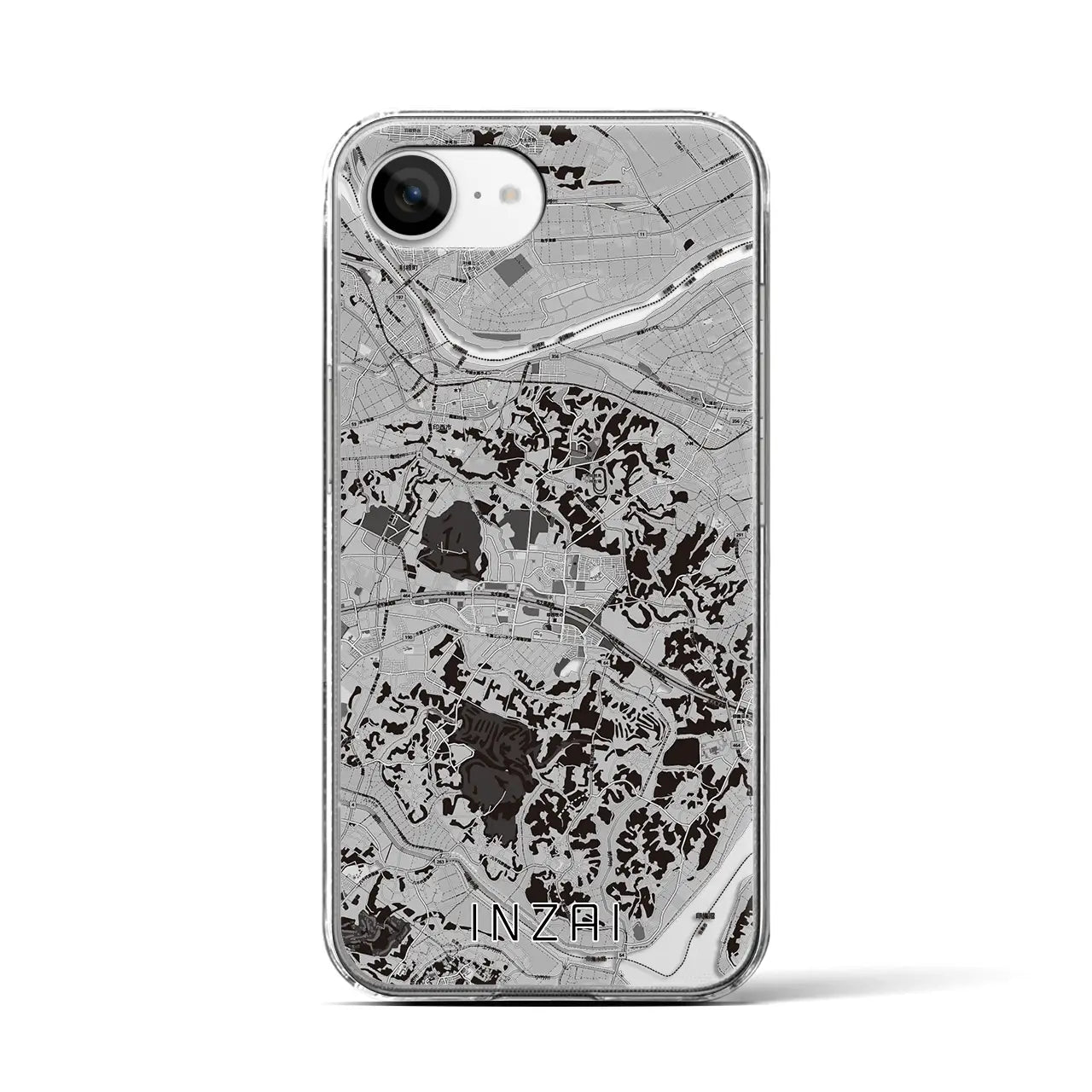 【印西(千葉県)】地図柄iPhoneケース(クリアタイプ)