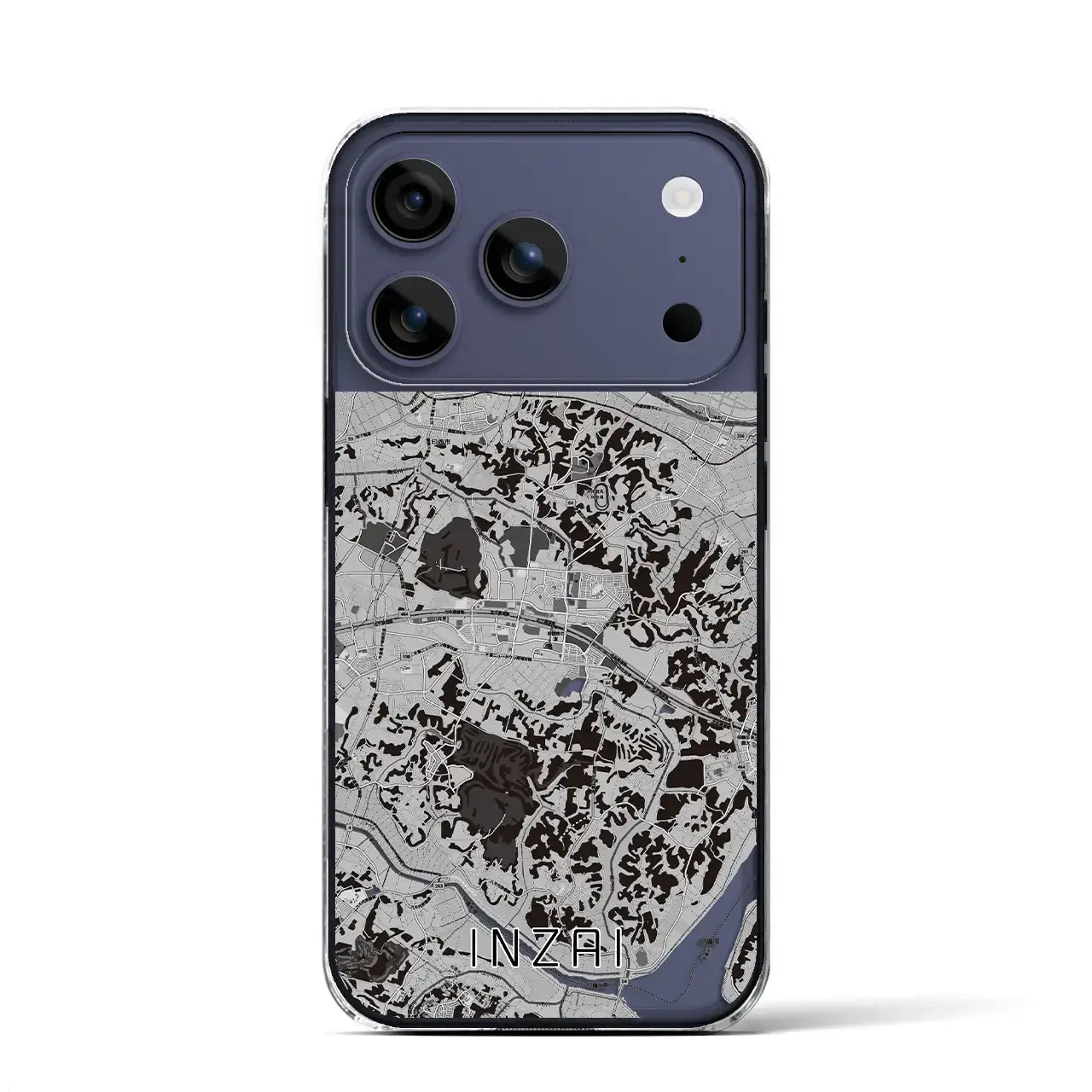 【印西(千葉県)】地図柄iPhoneケース(クリアタイプ)