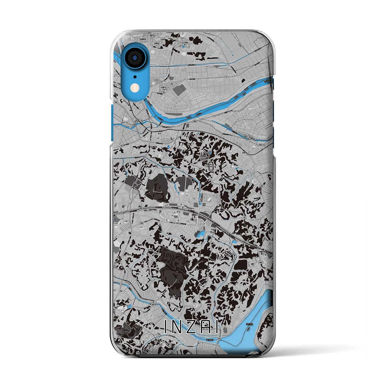 【印西(千葉県)】地図柄iPhoneケース(クリアタイプ)