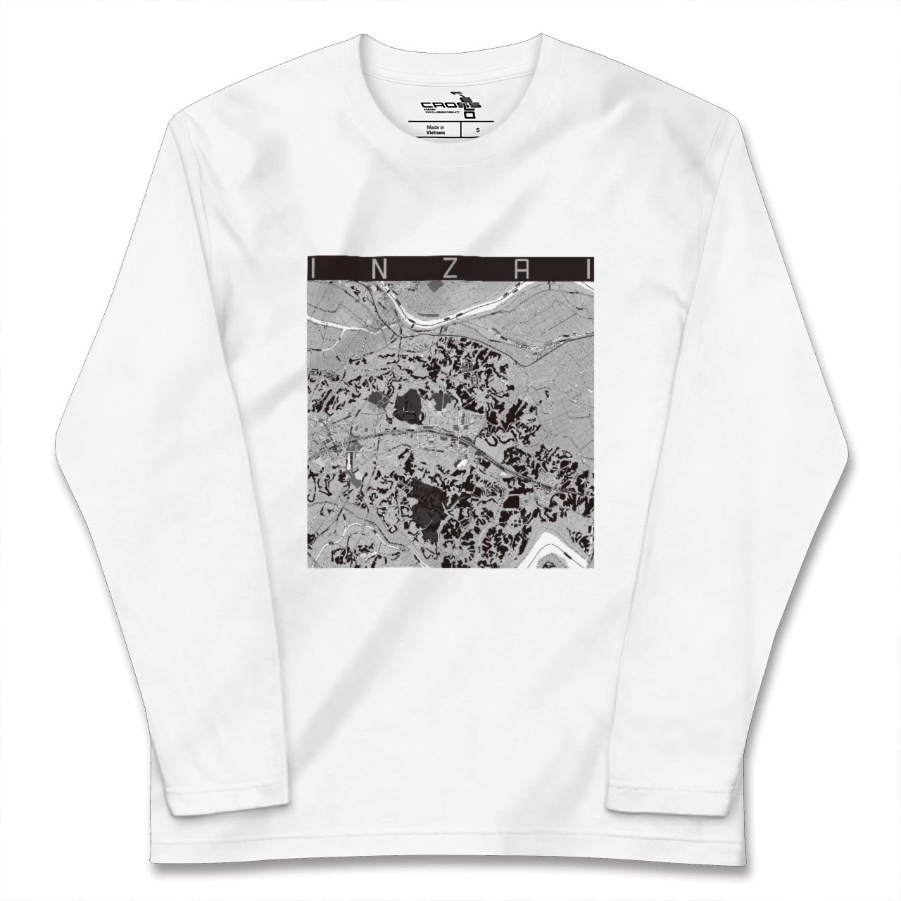 【印西(千葉県)】地図柄ロングスリーブTシャツ
