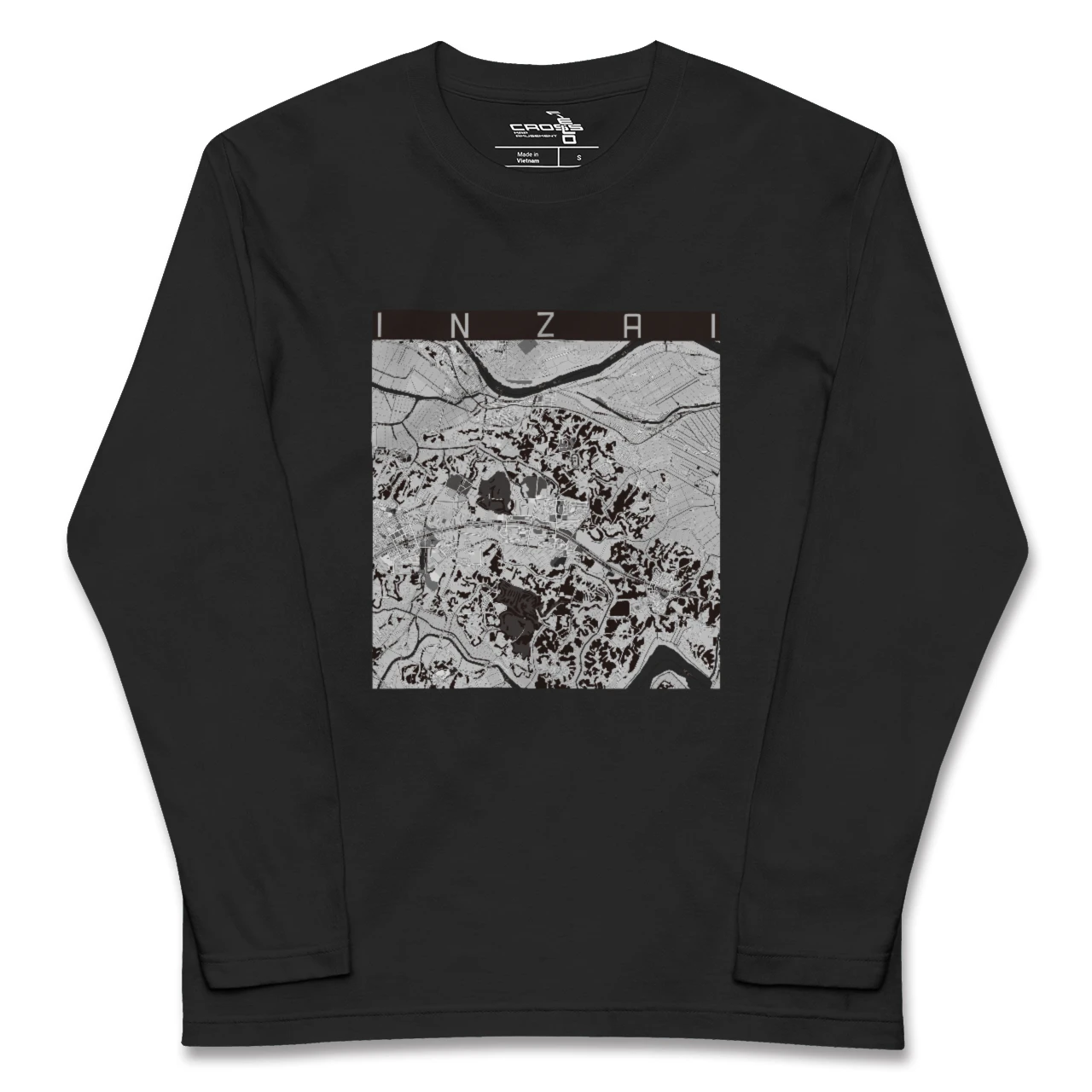 【印西(千葉県)】地図柄ロングスリーブTシャツ