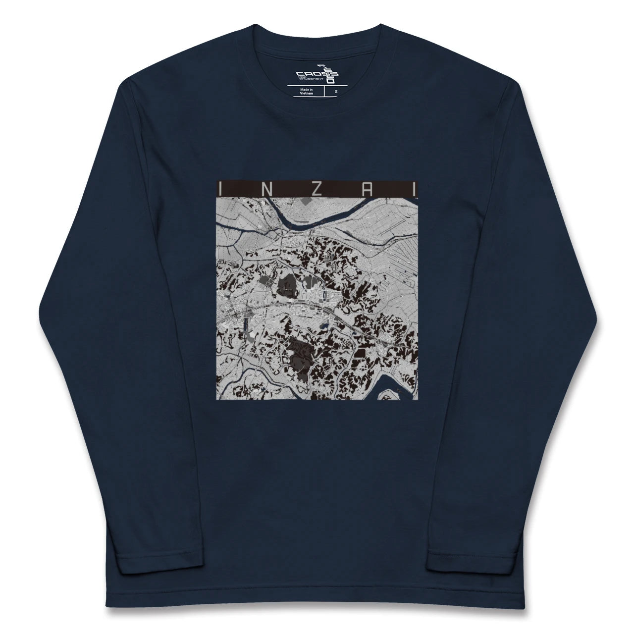 【印西(千葉県)】地図柄ロングスリーブTシャツ