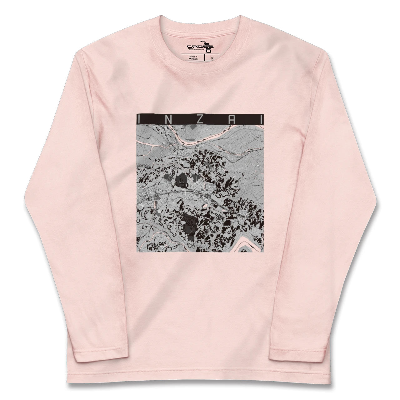 【印西(千葉県)】地図柄ロングスリーブTシャツ