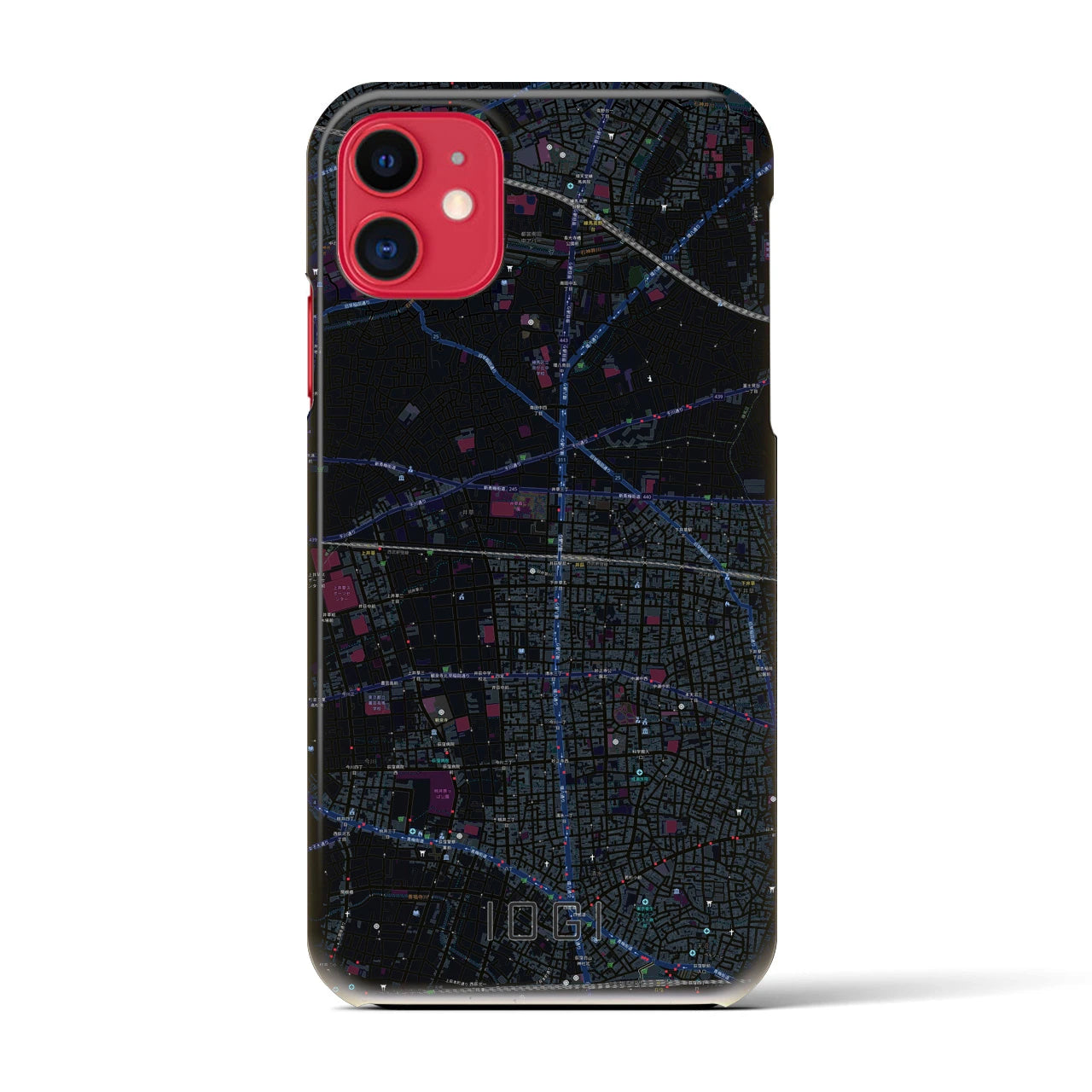 【井荻(東京都)】地図柄iPhoneケース(バックカバータイプ)