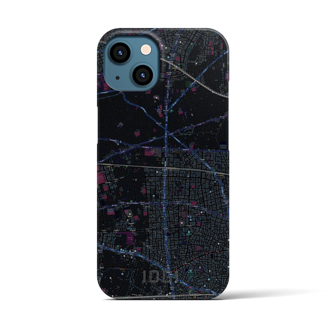 【井荻(東京都)】地図柄iPhoneケース(バックカバータイプ)