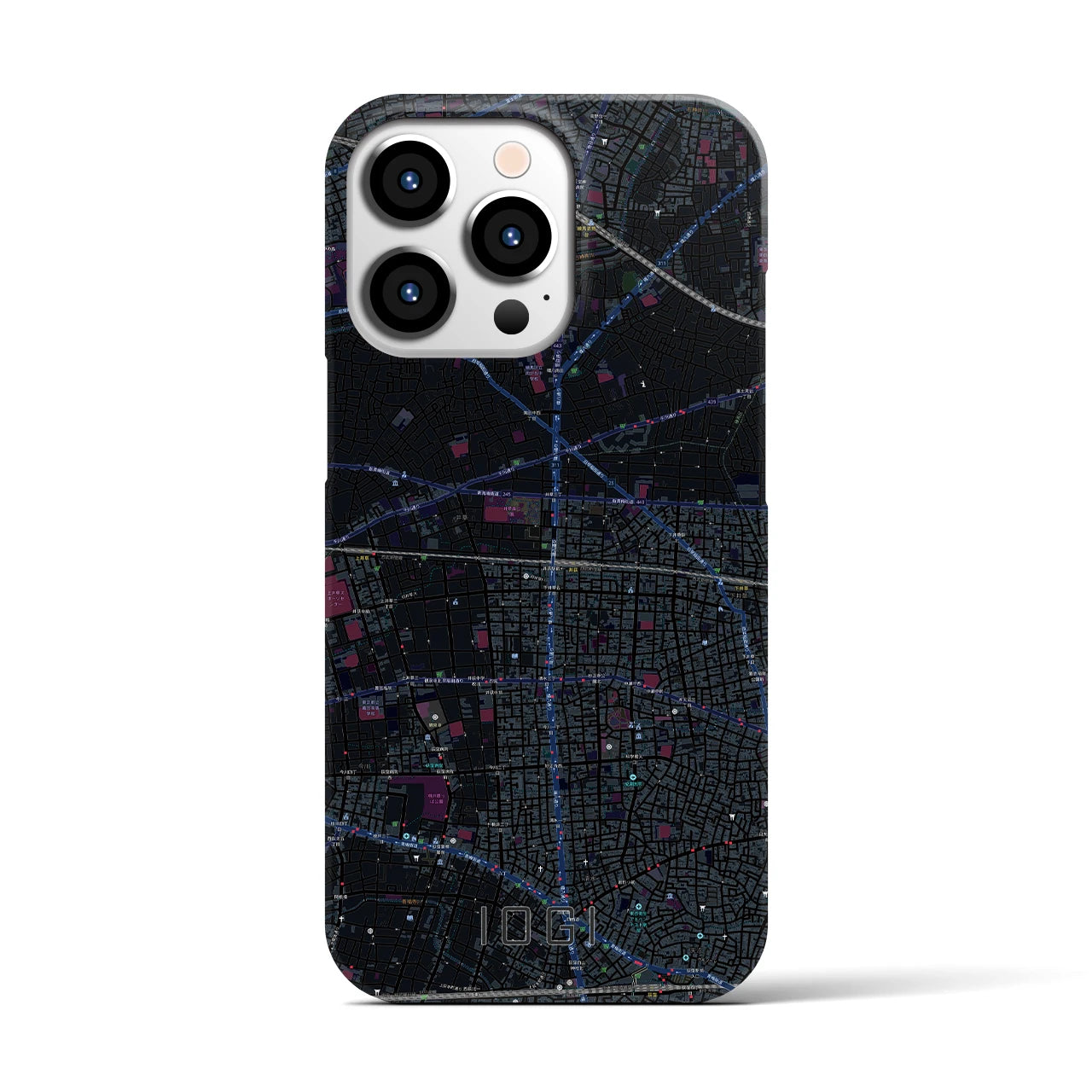 【井荻(東京都)】地図柄iPhoneケース(バックカバータイプ)