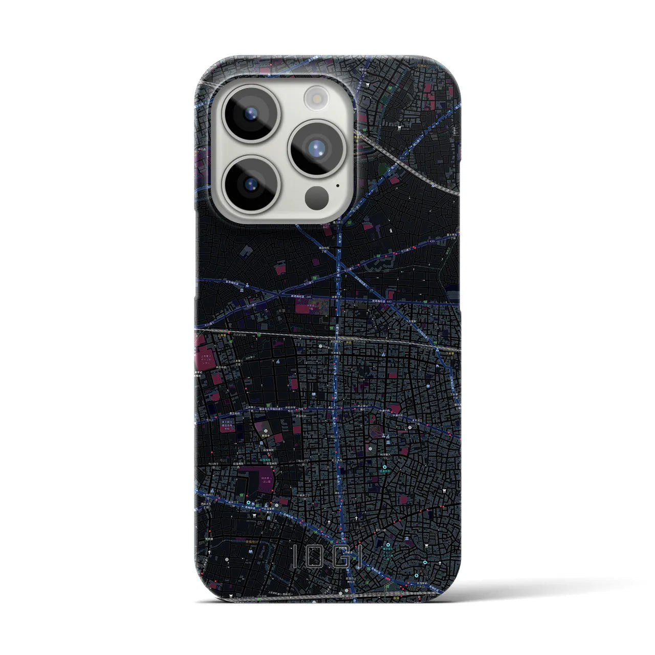 【井荻(東京都)】地図柄iPhoneケース(バックカバータイプ)