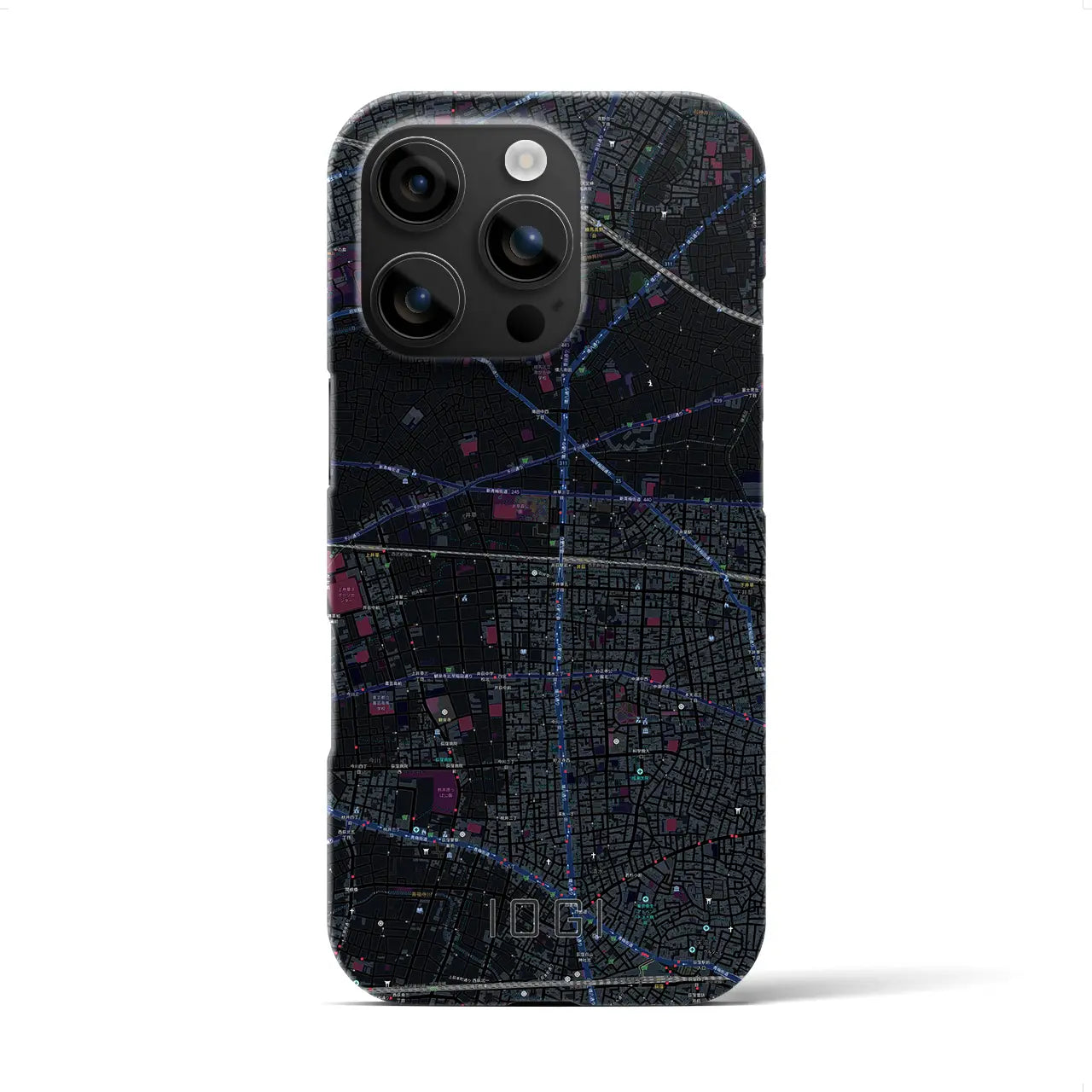 【井荻(東京都)】地図柄iPhoneケース(バックカバータイプ)