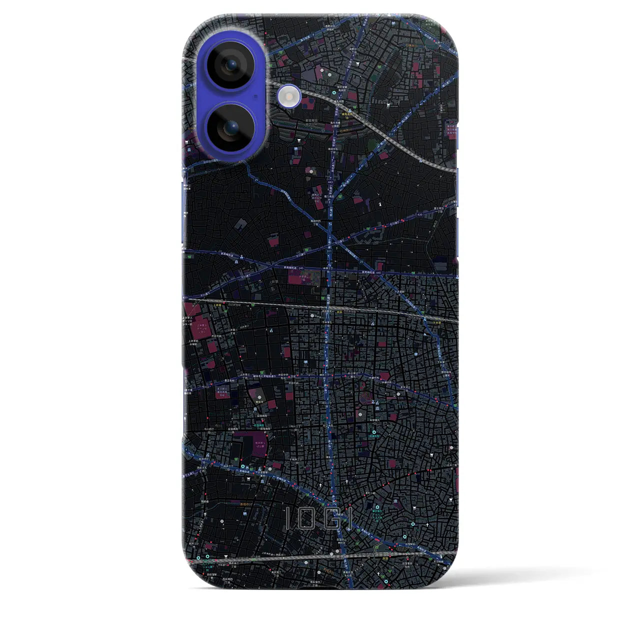 【井荻(東京都)】地図柄iPhoneケース(バックカバータイプ)