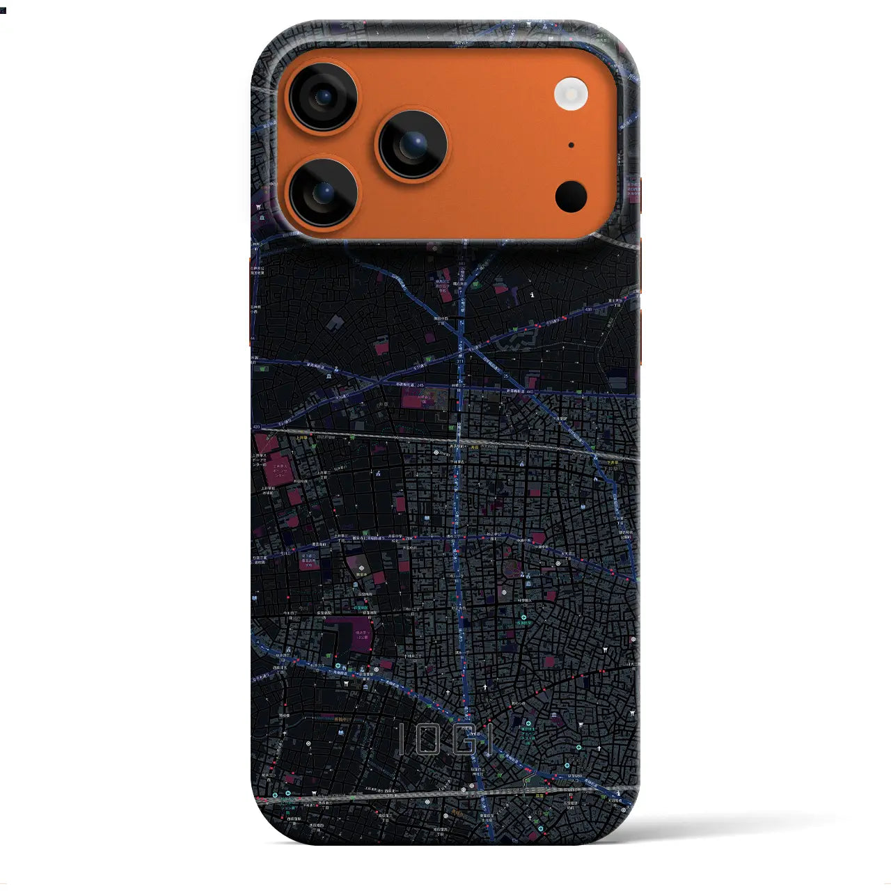 【井荻(東京都)】地図柄iPhoneケース(バックカバータイプ)