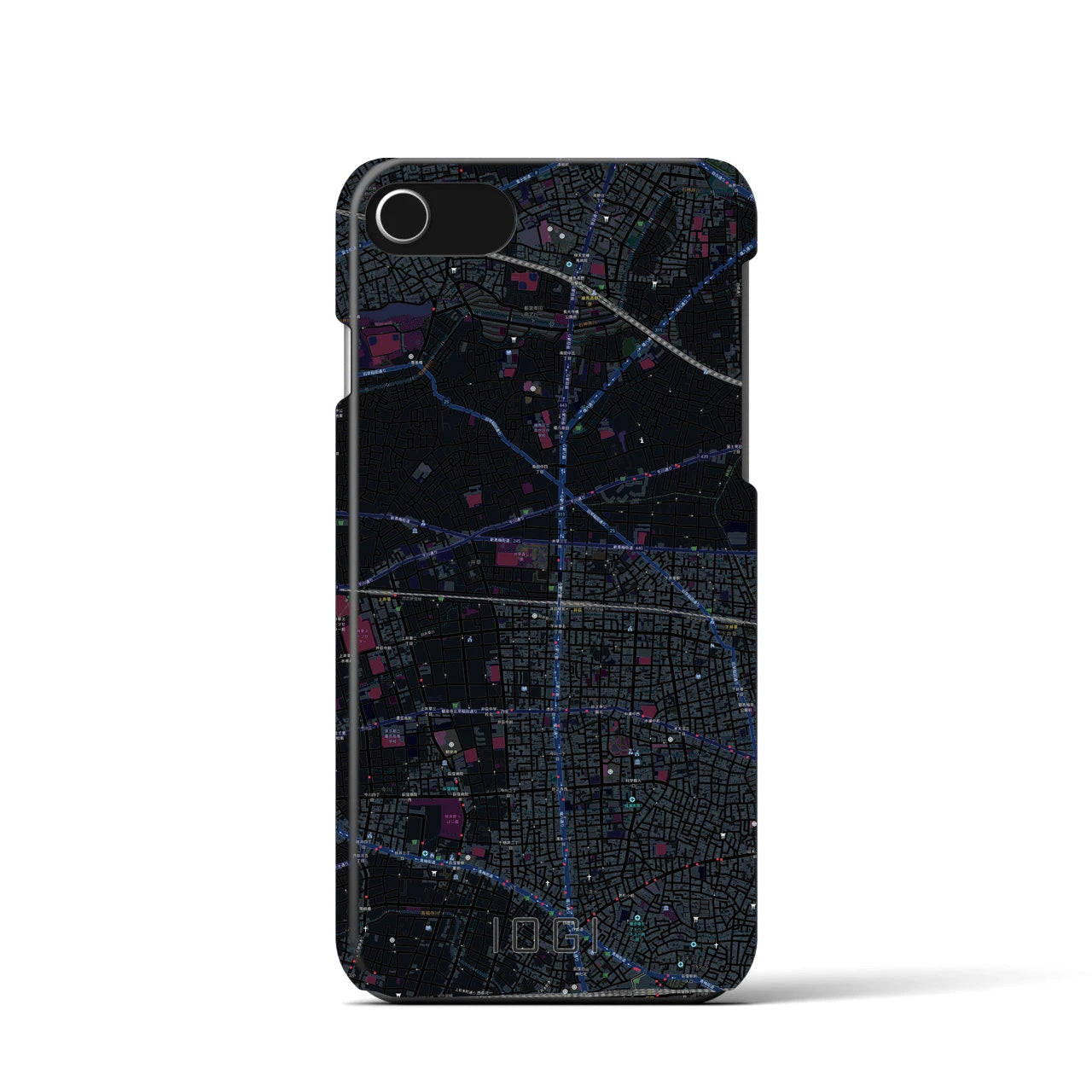 【井荻(東京都)】地図柄iPhoneケース(バックカバータイプ)