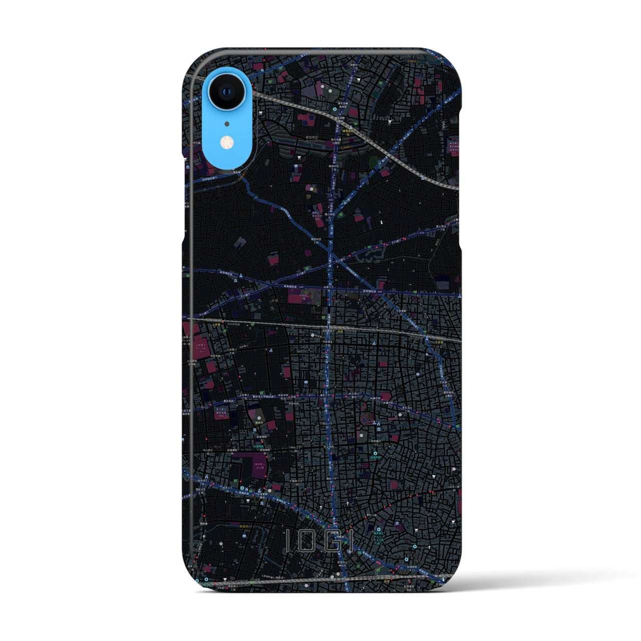 【井荻(東京都)】地図柄iPhoneケース(バックカバータイプ)
