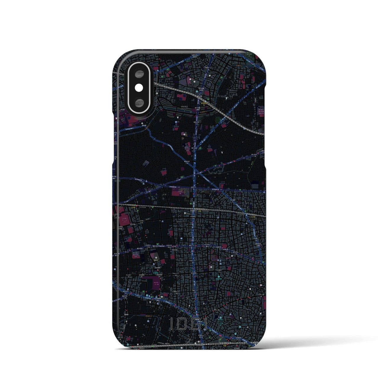 【井荻(東京都)】地図柄iPhoneケース(バックカバータイプ)