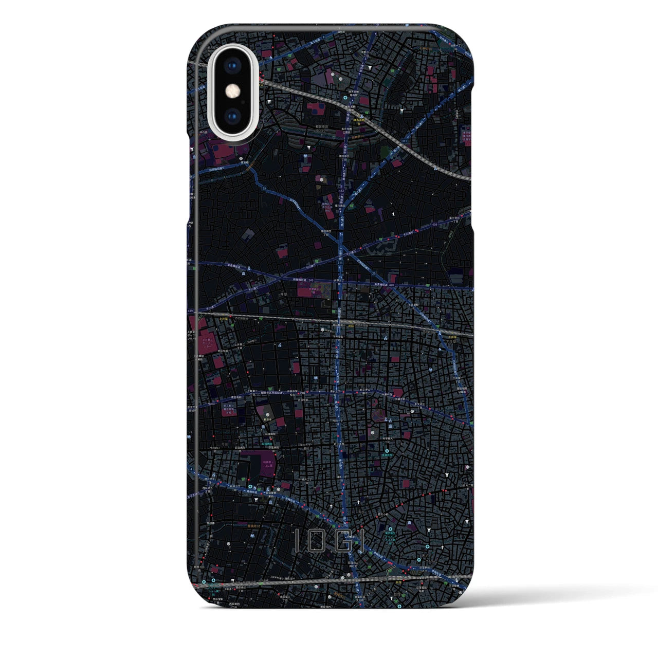 【井荻(東京都)】地図柄iPhoneケース(バックカバータイプ)