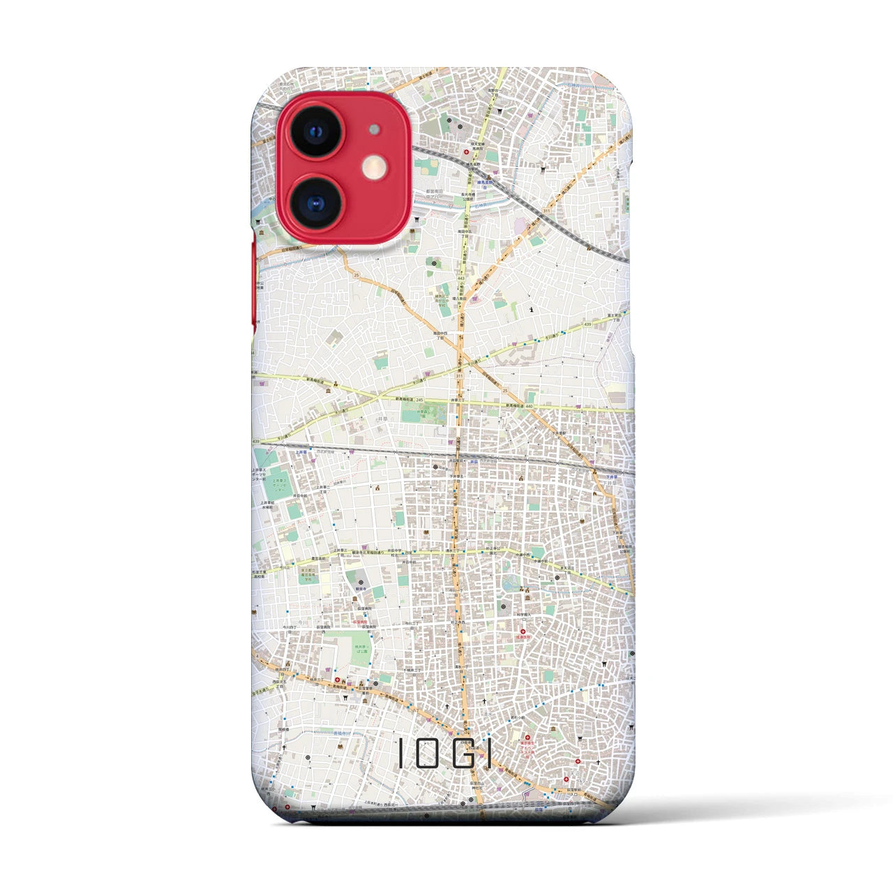 【井荻(東京都)】地図柄iPhoneケース(バックカバータイプ)
