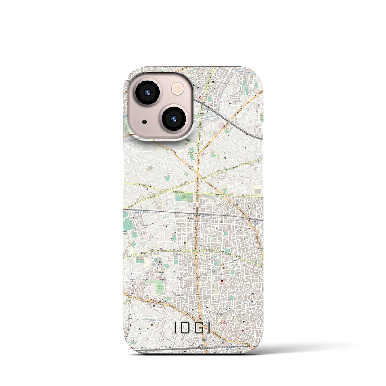 【井荻(東京都)】地図柄iPhoneケース(バックカバータイプ)