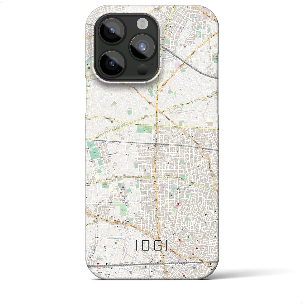 【井荻(東京都)】地図柄iPhoneケース(バックカバータイプ)