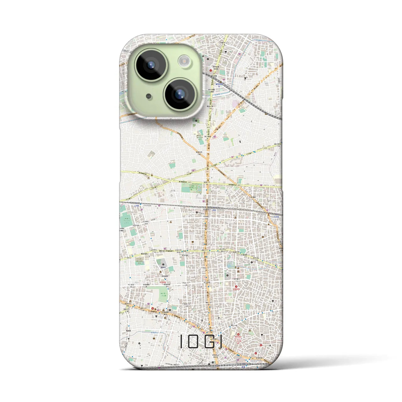 【井荻(東京都)】地図柄iPhoneケース(バックカバータイプ)