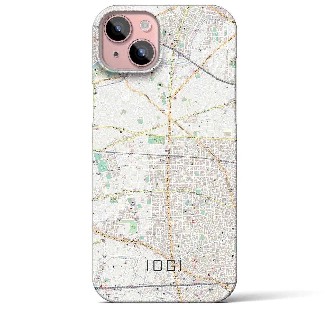 【井荻(東京都)】地図柄iPhoneケース(バックカバータイプ)