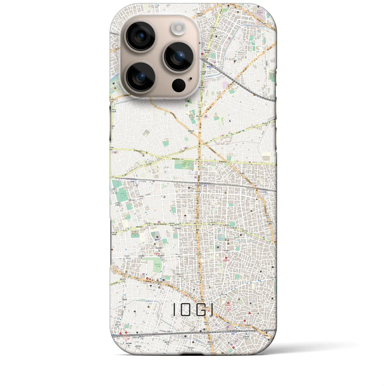 【井荻(東京都)】地図柄iPhoneケース(バックカバータイプ)