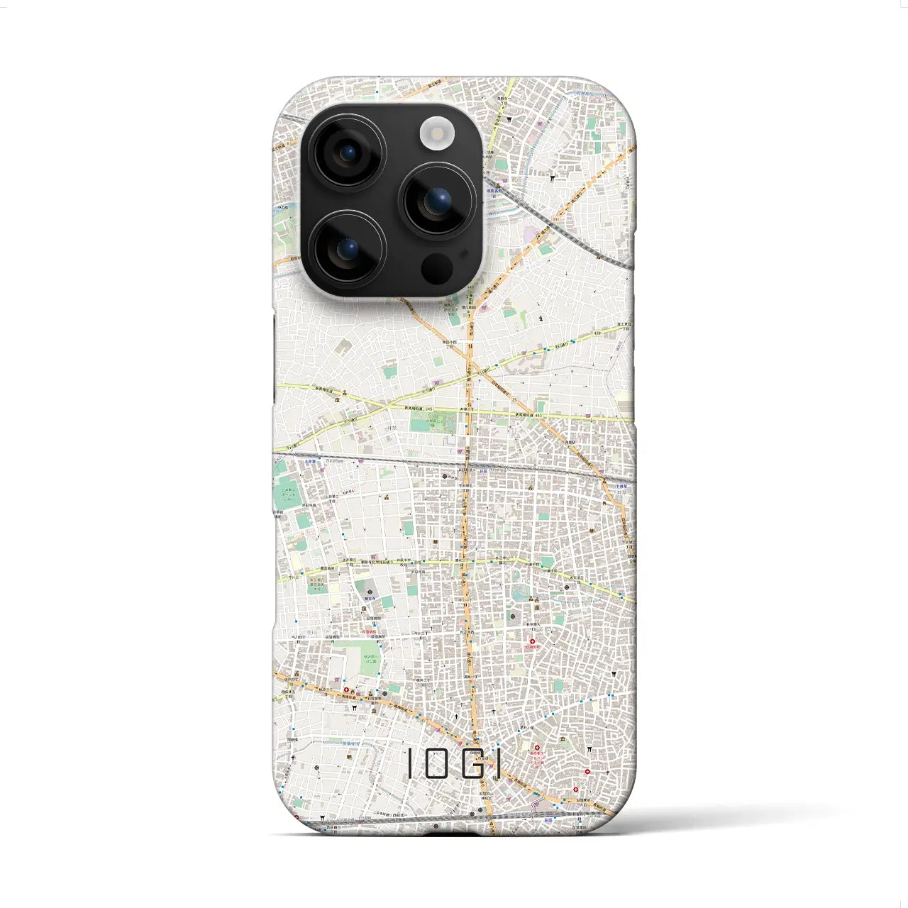 【井荻(東京都)】地図柄iPhoneケース(バックカバータイプ)