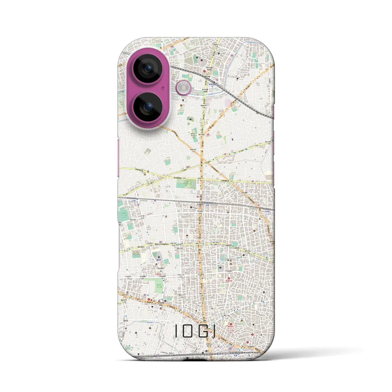 【井荻(東京都)】地図柄iPhoneケース(バックカバータイプ)