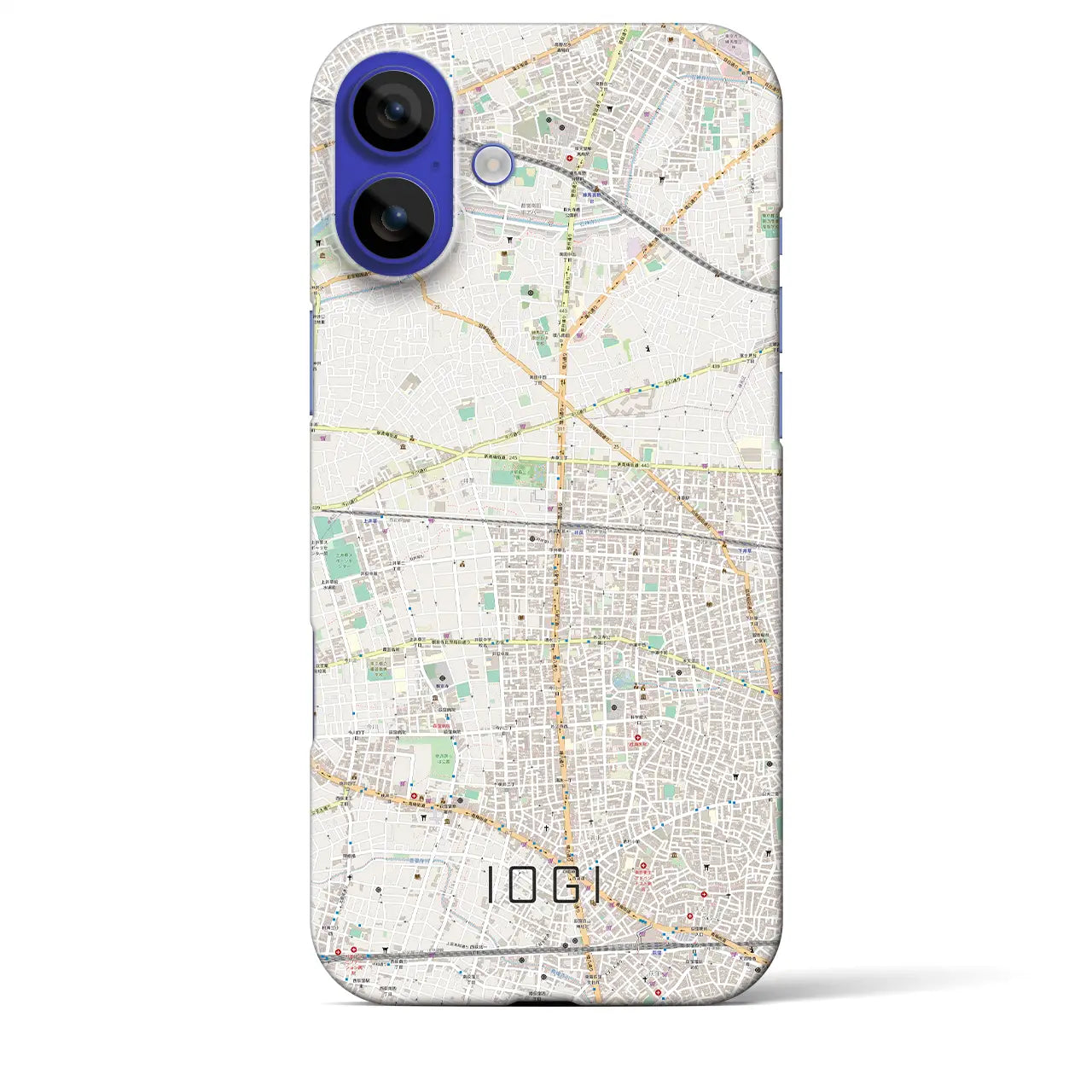 【井荻(東京都)】地図柄iPhoneケース(バックカバータイプ)ナチュラル・iPhone 16 Pro Max 用