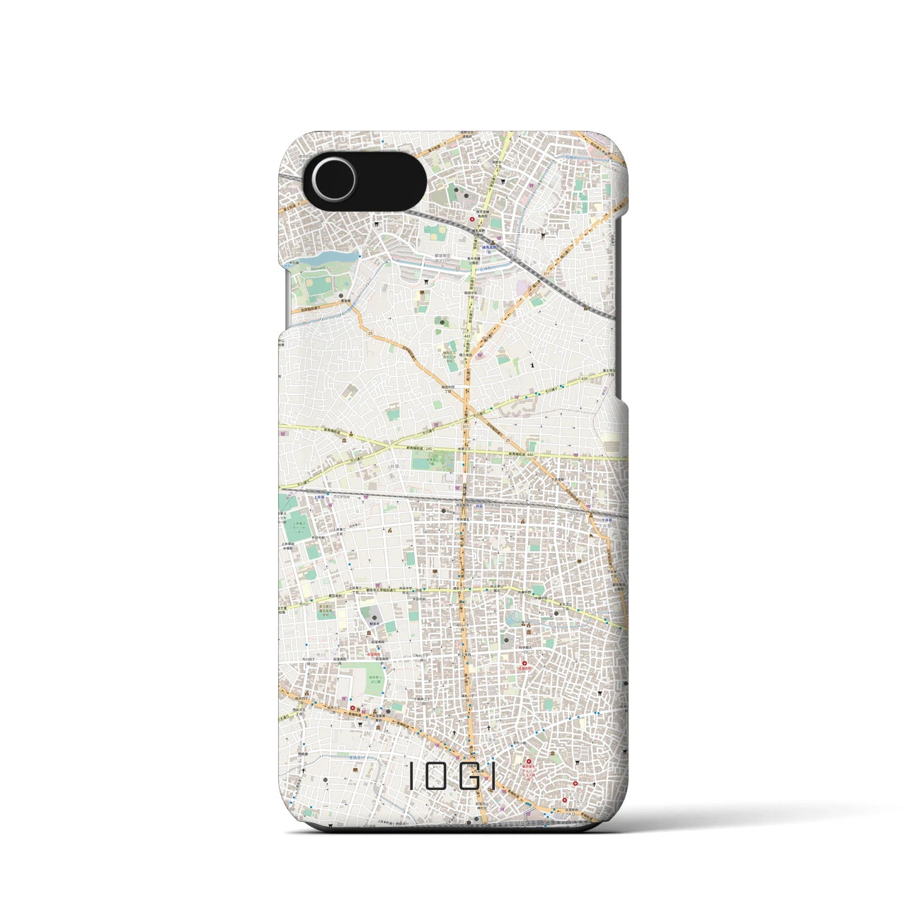 【井荻(東京都)】地図柄iPhoneケース(バックカバータイプ)