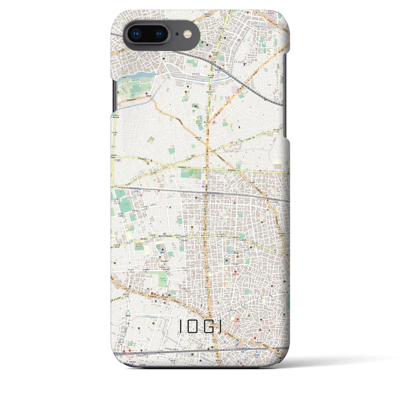 【井荻(東京都)】地図柄iPhoneケース(バックカバータイプ)