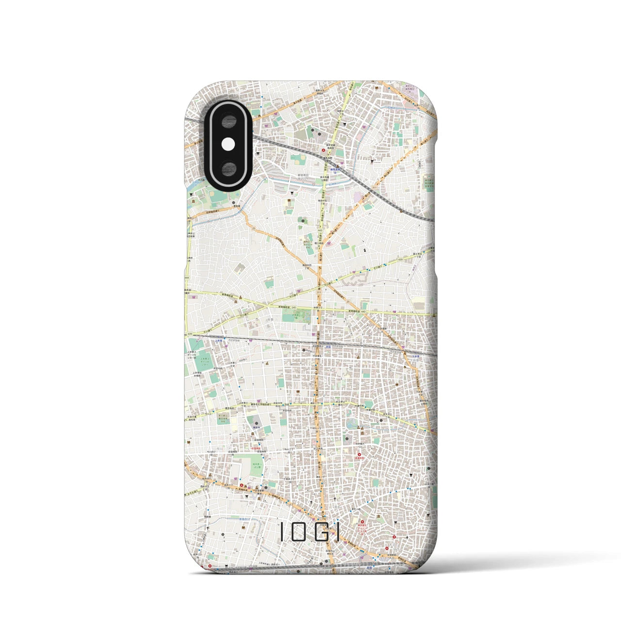 【井荻(東京都)】地図柄iPhoneケース(バックカバータイプ)