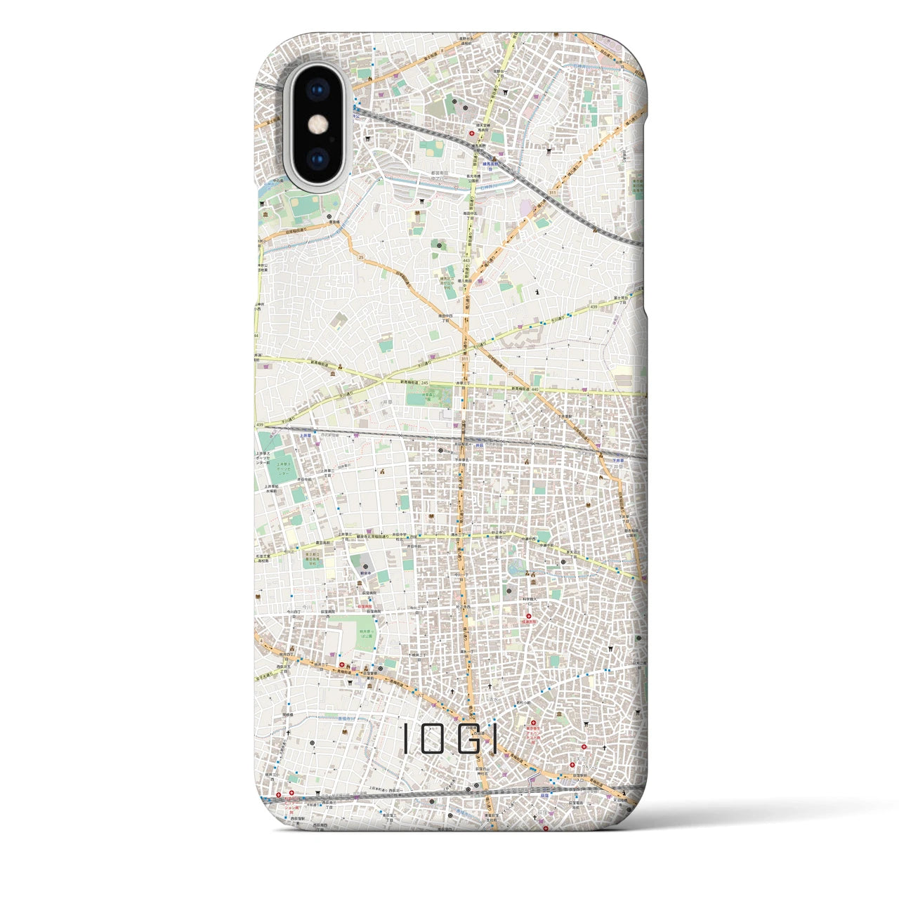 【井荻(東京都)】地図柄iPhoneケース(バックカバータイプ)